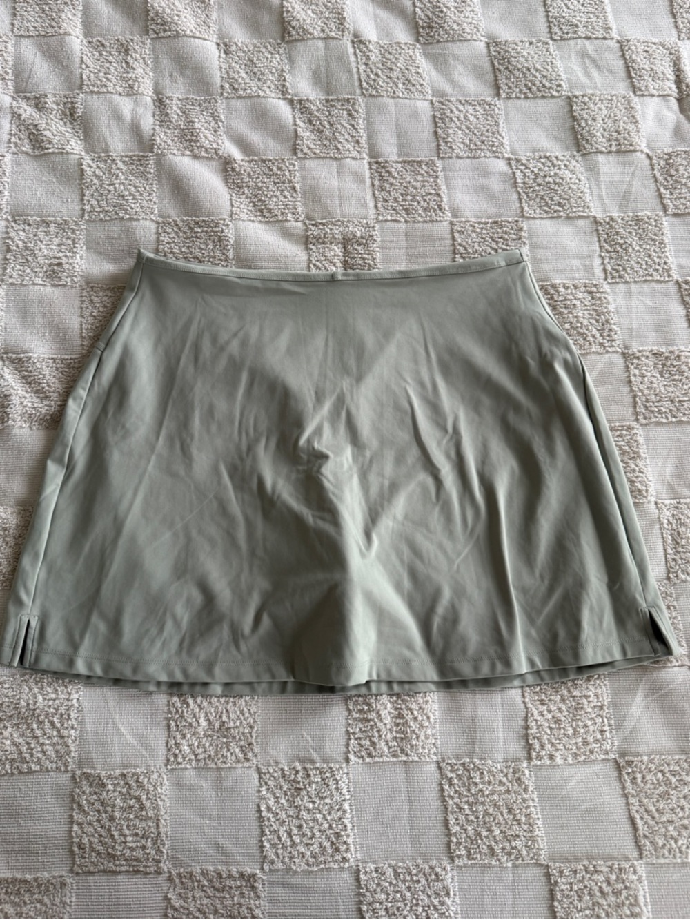 Girlfriend Collective Sport Skort Agave Sage Green Side Slit XXXL